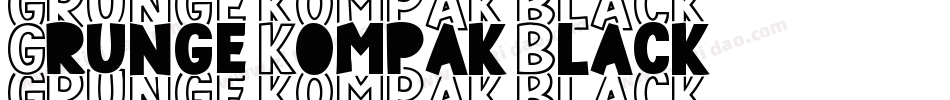 Grunge Kompak Black字体转换